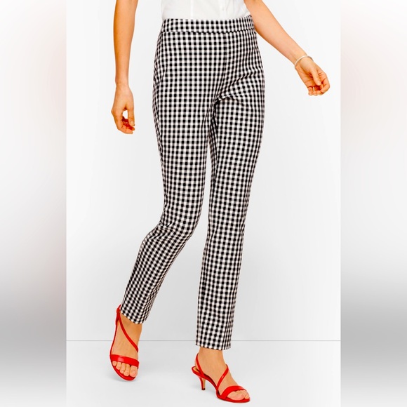 Talbots Pants - Talbots Gingham, Corduroy high waisted slimming Pant Sz 12 NWT